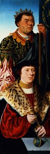 St. Maurice (vänster panel av en triptyk)